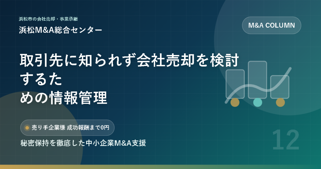 取引先に知られず会社売却を検討するための情報管理