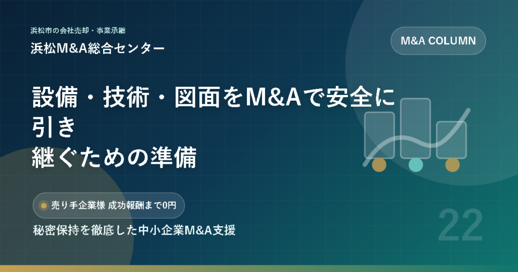 設備・技術・図面をM&Aで安全に引き継ぐための準備