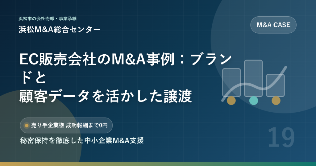 EC販売会社のM&A事例：ブランドと顧客データを活かした譲渡