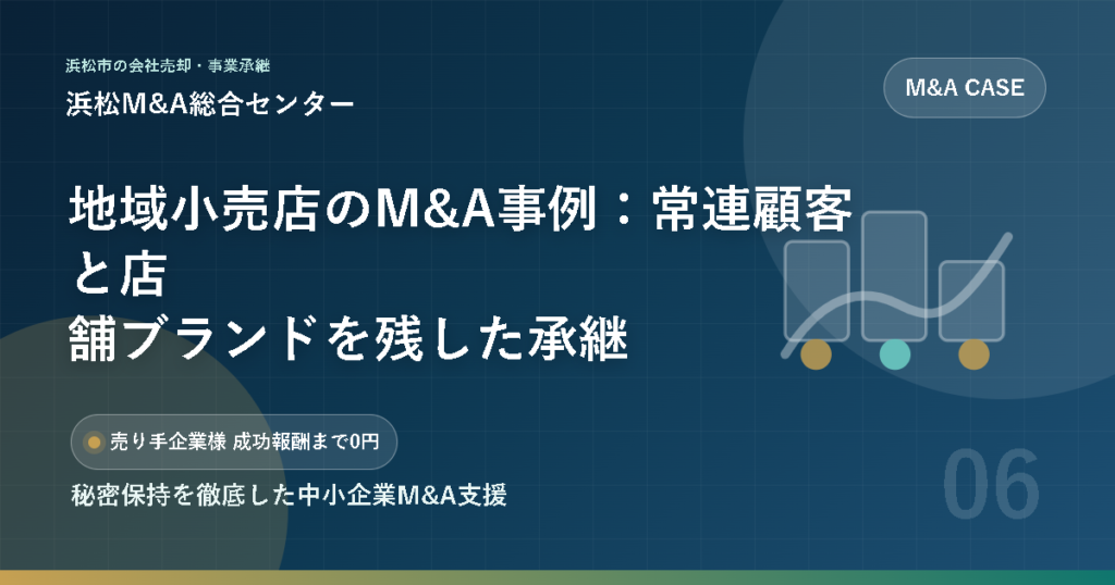 地域小売店のM&A事例：常連顧客と店舗ブランドを残した承継