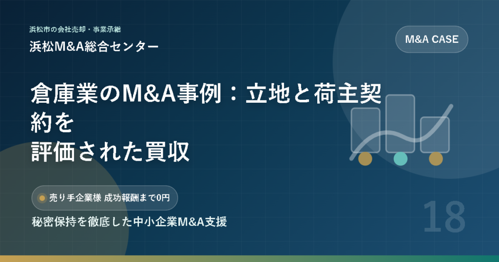 倉庫業のM&A事例：立地と荷主契約を評価された買収
