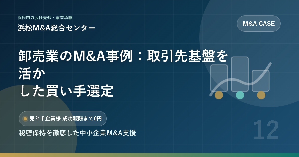 卸売業のM&A事例：取引先基盤を活かした買い手選定
